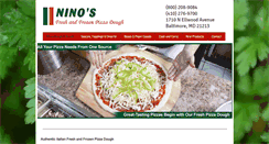 Desktop Screenshot of ninosfreshpizzadough.com